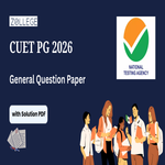 CUET PG 2026 General Question Paper with Solution Pdf
